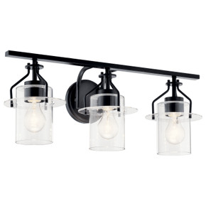 Bathroom Fixtures Three Lights by Kichler ( 12 | 55079BK Everett ) 