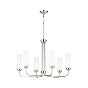 Mid. Chandeliers Glass Up by Kichler ( 12 | 52480PN Truby ) 