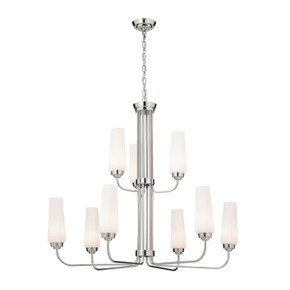 Mid. Chandeliers Glass Up by Kichler ( 12 | 52482PN Truby ) 