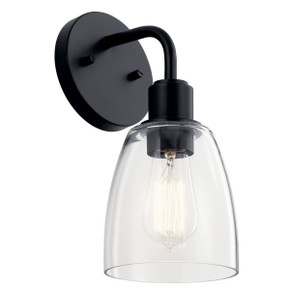 Sconces Single Glass by Kichler ( 12 | 55100BK Meller ) 