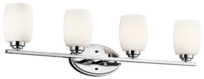 Bathroom Fixtures Four Lights by Kichler ( 12 | 5099CH Eileen ) 