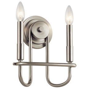 Sconces Double Candle by Kichler ( 12 | 52308NI Capitol Hill ) 