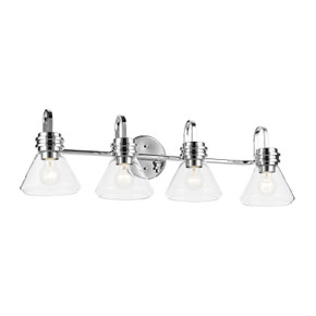 Bathroom Fixtures Four Lights by Kichler ( 12 | 55156CHCLR Farum ) 