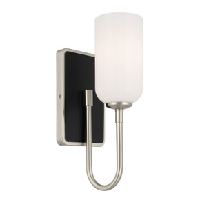 Sconces Single Glass by Kichler ( 12 | 55161NI Solia ) 