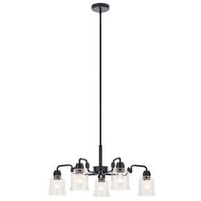 Mid. Chandeliers Glass Down by Kichler ( 12 | 52398BK Aivian ) 