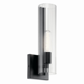 Sconces Single Glass by Kichler ( 12 | 55165BK Jemsa ) 