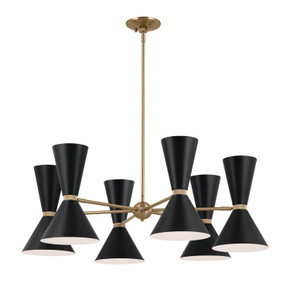 Mid. Chandeliers Metal Shade by Kichler ( 12 | 52566CPZBK Phix ) 