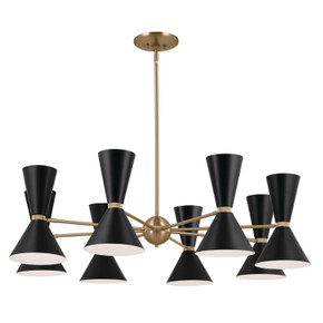 Mid. Chandeliers Metal Shade by Kichler ( 12 | 52567CPZBK Phix ) 