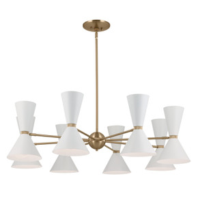Mid. Chandeliers Metal Shade by Kichler ( 12 | 52567CPZWH Phix ) 