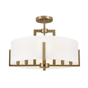 Semi-Flush Mts. Drum Shade by Kichler ( 12 | 52592CPZ Malen ) 