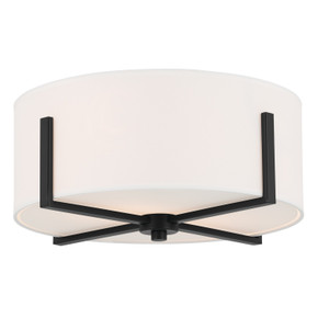 Flush Mounts Drum Shade by Kichler ( 12 | 52593BK Malen ) 