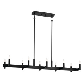 Linear/Island 4 Light + by Kichler ( 12 | 52614BK Erzo ) 