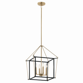 Foyer/Hall Lanterns Open Frame by Kichler ( 12 | 52626CPZ Eisley ) 