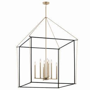 Foyer/Hall Lanterns Open Frame by Kichler ( 12 | 52629CPZ Eisley ) 