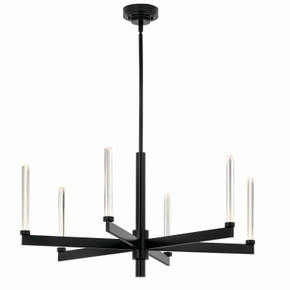 Mid. Chandeliers Glass Up by Kichler ( 12 | 52667BK Sycara ) 