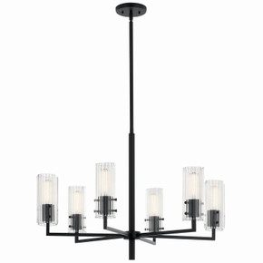 Mid. Chandeliers Glass Up by Kichler ( 12 | 52679BK Velestino ) 
