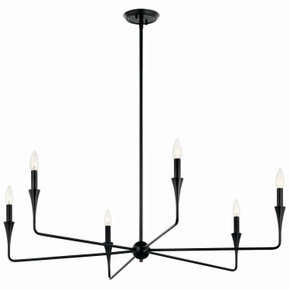 Large Chandeliers Candle by Kichler ( 12 | 52690BK Alvaro ) 