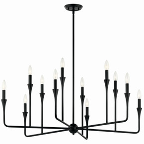 Large Chandeliers Candle by Kichler ( 12 | 52692BK Alvaro ) 