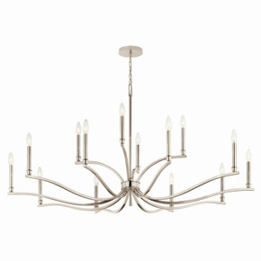 Large Chandeliers Candle by Kichler ( 12 | 52698PN Malene ) 