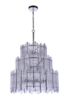 Mid. Chandeliers Glass Down by Craftmade ( 46 | 59213-CH Reveal ) 