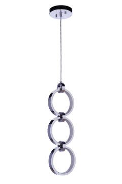 Mini Pendants Ring/Halo by Craftmade ( 46 | 59393-CH-LED Context ) 