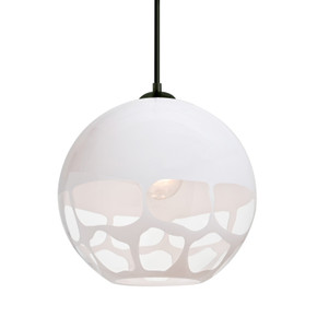Mini Pendants Metal Shade by Besa ( 74 | 1JT-ROCKYWH-LED-BK Besa Rocky Pendant ) 
