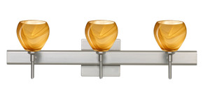 Bathroom Fixtures Three Lights by Besa ( 74 | 3SW-5605HN-SN-SQ Tay Tay ) 