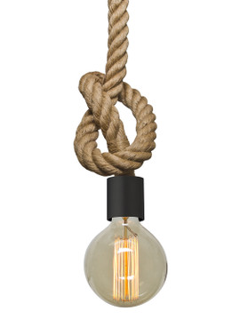 Multi-Systems Line Voltage Pendants by Besa ( 74 | 1JT-SOLO-BK Solo Rope ) 