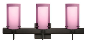 Bathroom Fixtures Three Lights by Besa ( 74 | 3SW-A44007-BR-SQ Pahu ) 