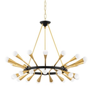Large Chandeliers Glass Shade by Corbett Lighting ( 68 | 401-30-VPB/BBR Aries ) 