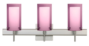 Bathroom Fixtures Three Lights by Besa ( 74 | 3SW-A44007-SN-SQ Pahu ) 