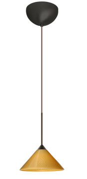 Mini Pendants Glass Down by Besa ( 74 | 1XC-282490-LED-BR Kona ) 