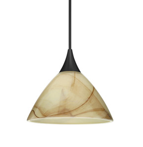 Mini Pendants Glass Down by Besa ( 74 | X-174383-BK Besa Domi Pendant ) 