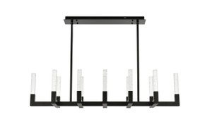 Linear/Island 4 Light + by Elegant Lighting ( 173 | 1030G54BK Noemi ) 