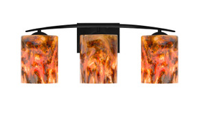 Bathroom Fixtures Three Lights by Besa ( 74 | 3WC-LAVA-LED-BK Besa Lava Vanity ) 