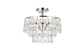 Semi-Flush Mts. Drum Shade by Elegant Lighting ( 173 | 1103F14C Mila ) 