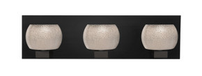 Bathroom Fixtures Three Lights by Besa ( 74 | 3WF-KENOSM-LED-BK Besa Keno Vanity ) 