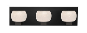 Bathroom Fixtures Three Lights by Besa ( 74 | 3WF-KENOWH-BK Besa Keno Vanity ) 