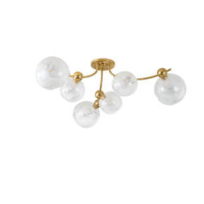 Semi-Flush Mts. Glass Down by Corbett Lighting ( 68 | 450-54-VB Astraia ) 