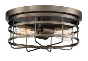 Flush Mounts Cage Style by Designers Fountain ( 43 | 1264-SCB Anson ) 