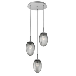 Mini Pendants 3 Light Cluster by Hammerton Studio ( 404 | CHB0067-03-CS-ZS-C01-L3 Meteo ) 