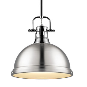 Pendants Metal Shade by Golden ( 62 | 3604-L CH-PW Duncan ) 