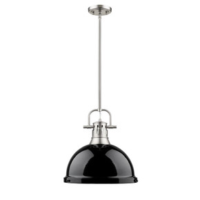 Pendants Metal Shade by Golden ( 62 | 3604-L PW-BK Duncan ) 