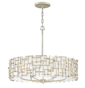 Pendants Drum Shade by Fredrick Ramond ( 138 | FR33104SLF Farrah ) 