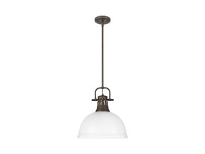 Pendants Metal Shade by Golden ( 62 | 3604-L RBZ-WHT Duncan ) 