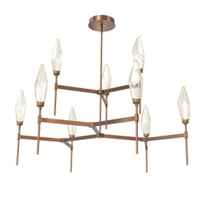 Large Chandeliers Glass Shade by Hammerton Studio ( 404 | CHB0050-54-BB-CA-001-L3 Rock Crystal ) 