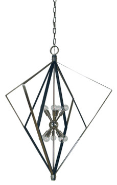 Foyer/Hall Lanterns Open Frame by Framburg ( 8 | 3023 PN/MBLACK Zoe ) 