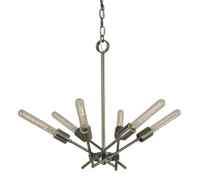 Mid. Chandeliers Glass Up by Framburg ( 8 | 3076 PN Quasar ) 