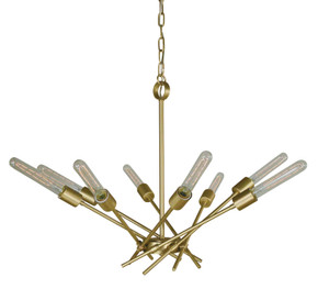 Mid. Chandeliers Glass Up by Framburg ( 8 | 3078 SB Quasar ) 