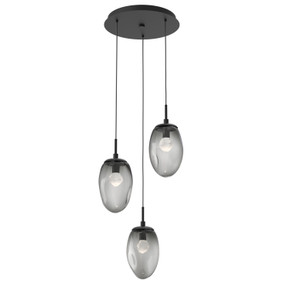 Mini Pendants 3 Light Cluster by Hammerton Studio ( 404 | CHB0067-03-MB-ZS-C01-L3 Meteo ) 
